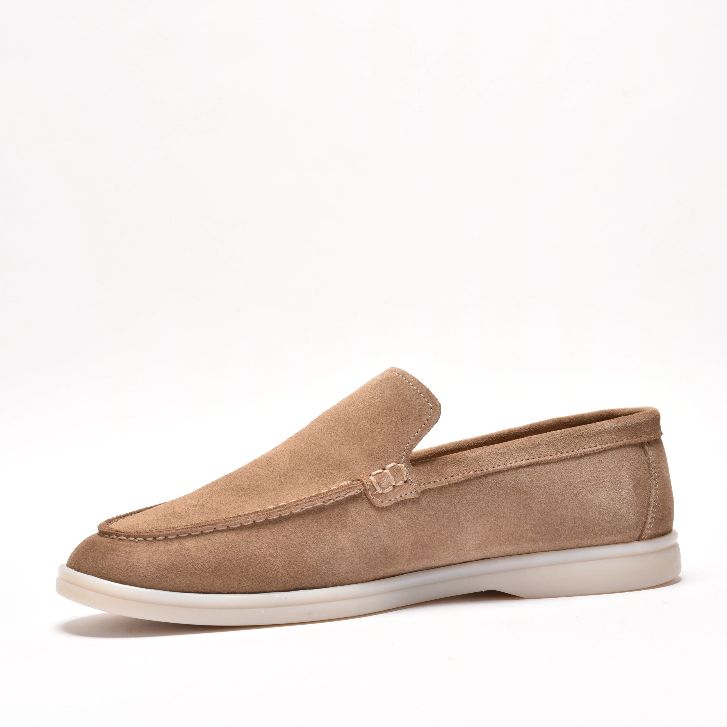 Pantofi casual barbati din piele intoarsa bej 020