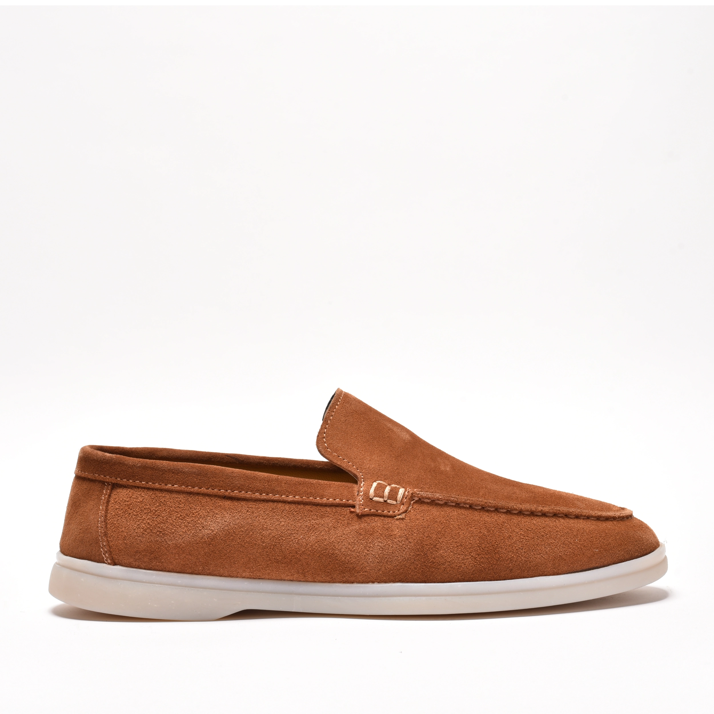 Pantofi casual barbati din piele intoarsa camel 020