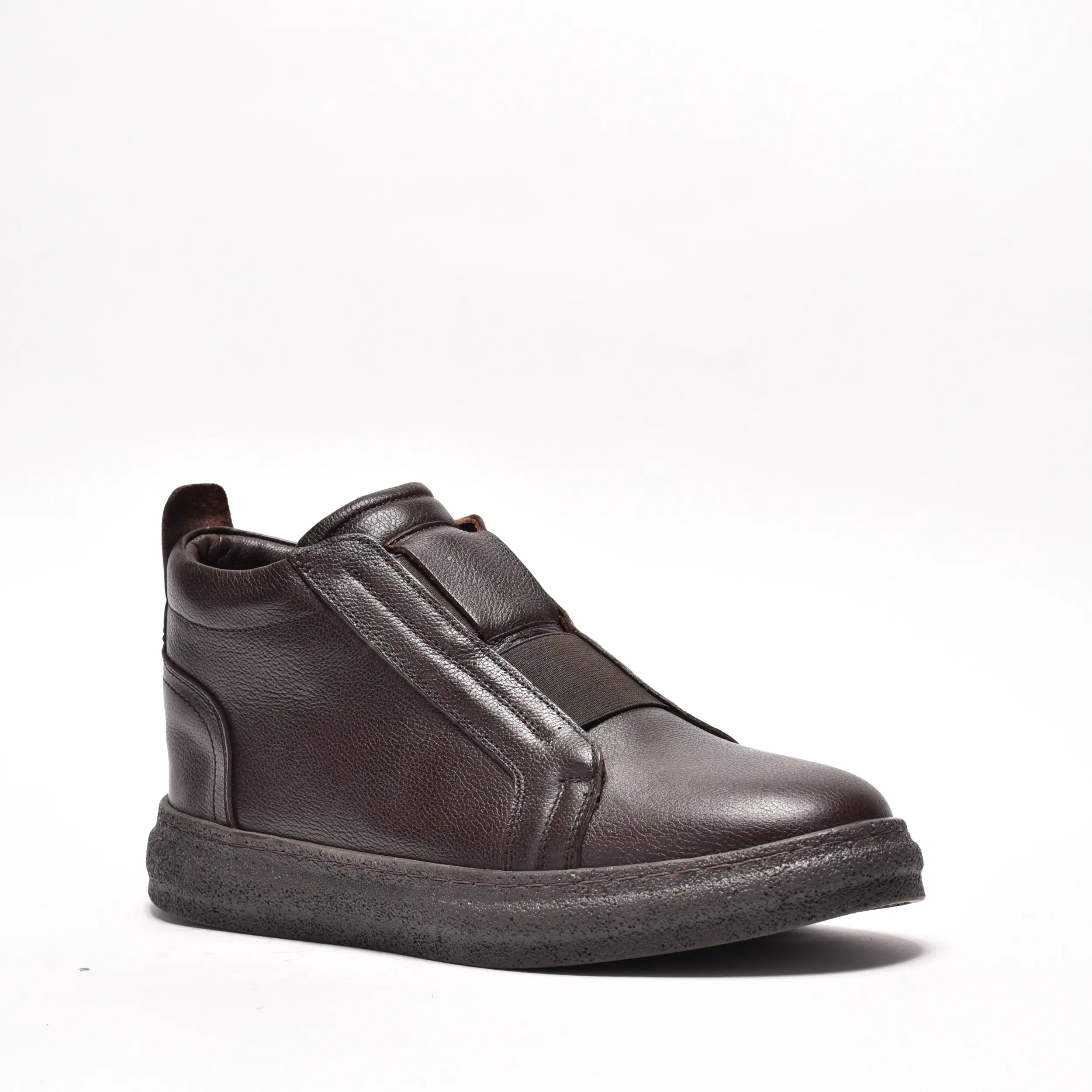Ghete casual barbati din piele naturala maro 1218