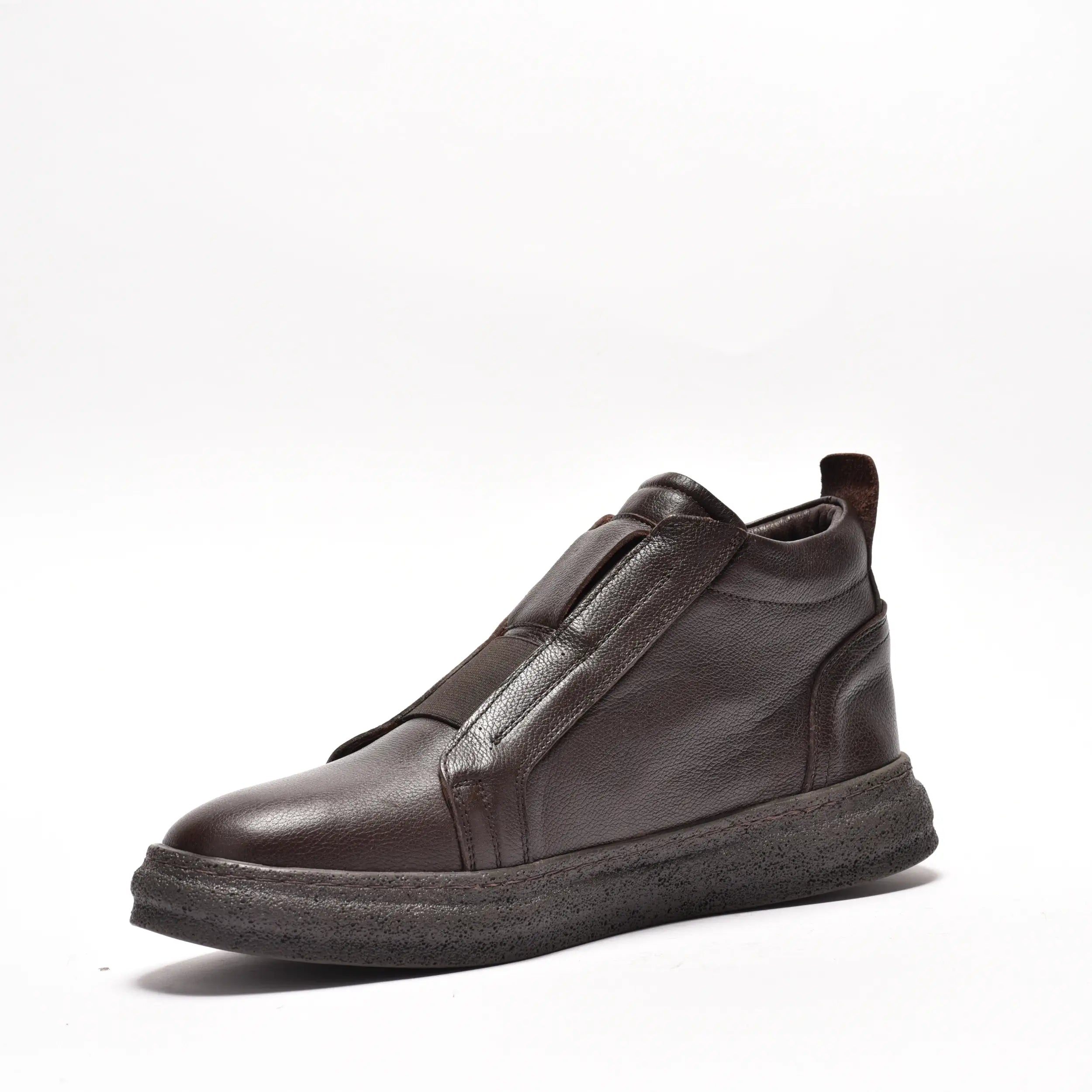 Ghete casual barbati din piele naturala maro 1218
