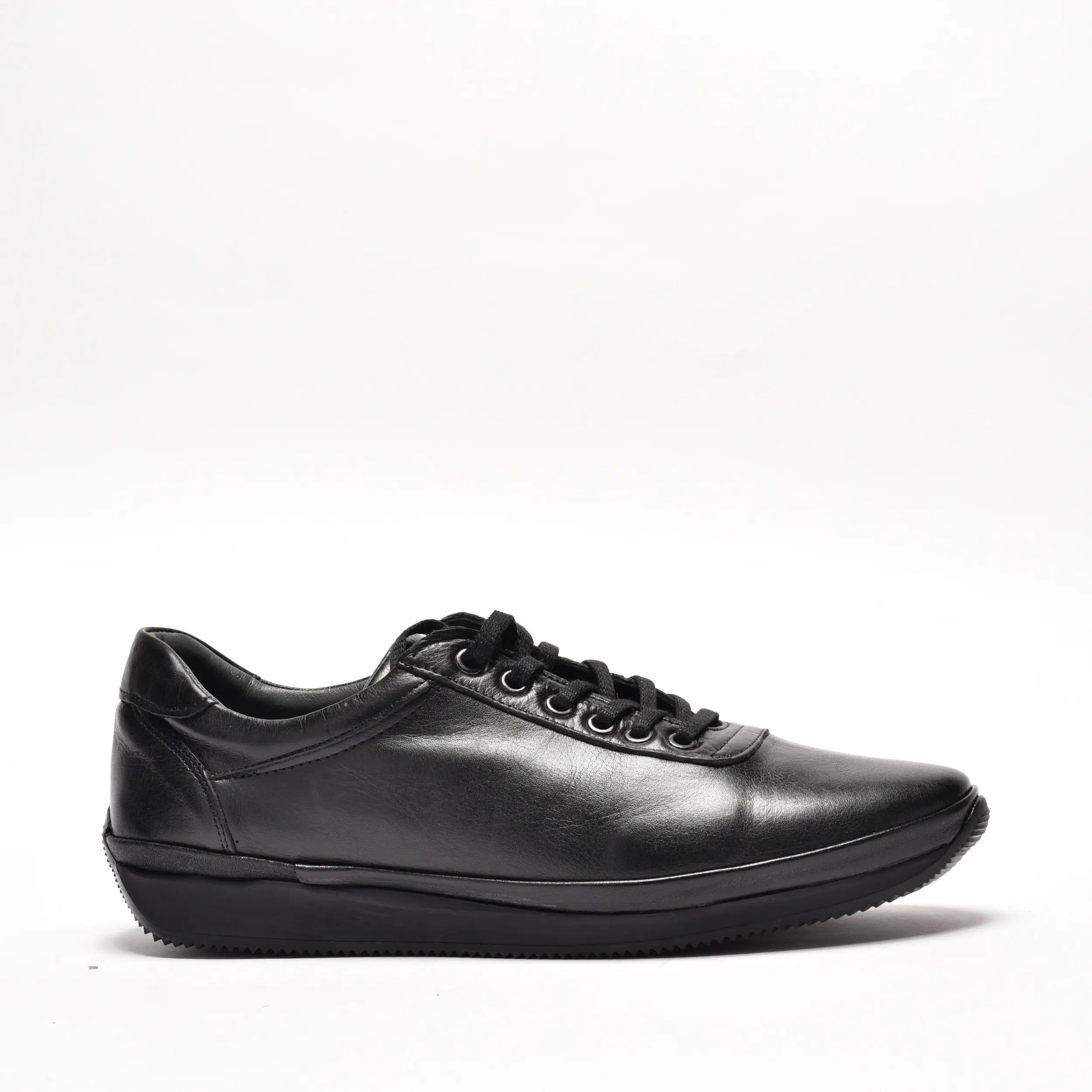 Pantofi casual barbati din piele naturala neagra 430