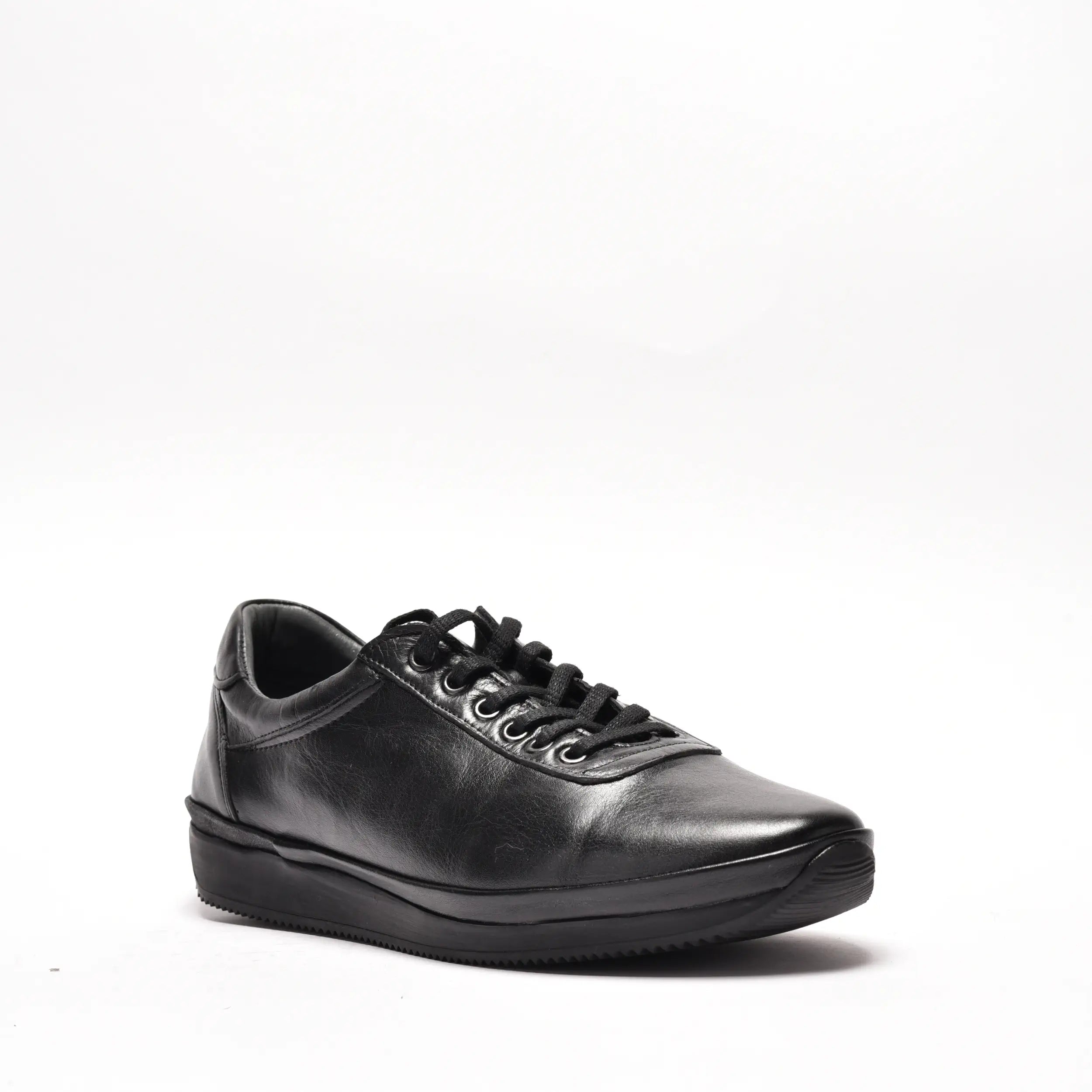 Pantofi casual barbati din piele naturala neagra 430