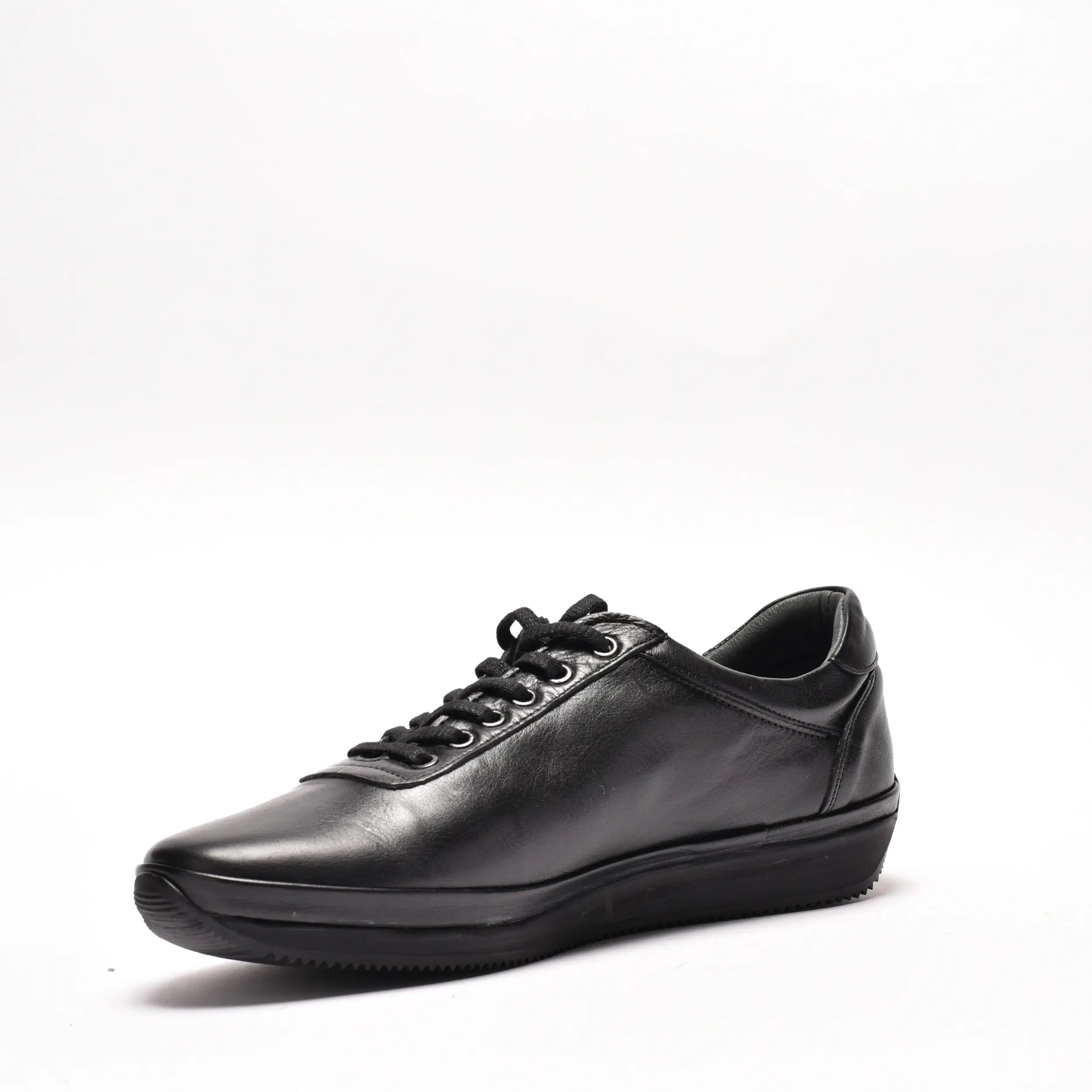 Pantofi casual barbati din piele naturala neagra 430