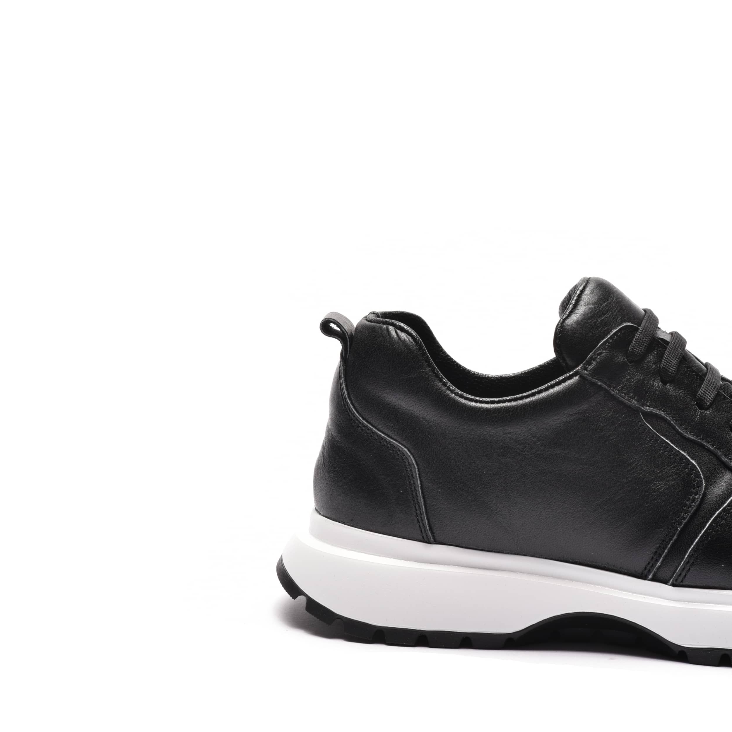 Sneakers dama extralight din piele naturala neagra