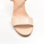 Sandale elegante nude cu o bareta, din piele naturala, cu toc gros stabil - umme.ro